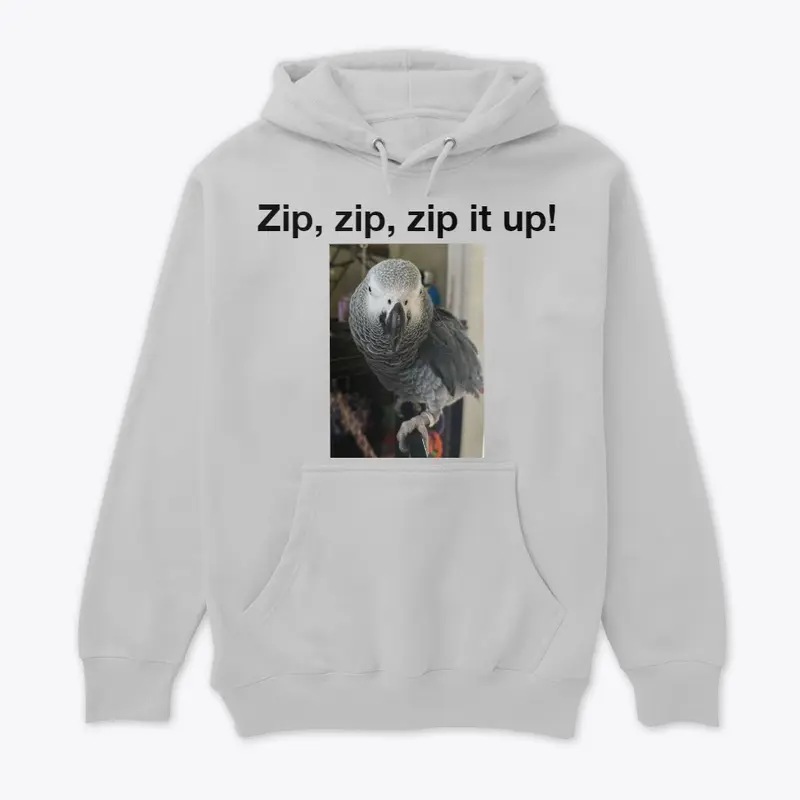 Zip, zip, zip it up! photo hoodie